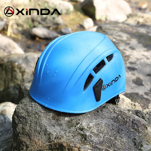 Imagen 2 del producto Xinda-casco de escalada en roca para exteriores, equipo de rescate de montaña para espeleología, casco de seguridad para espeleología, casco de trabajo