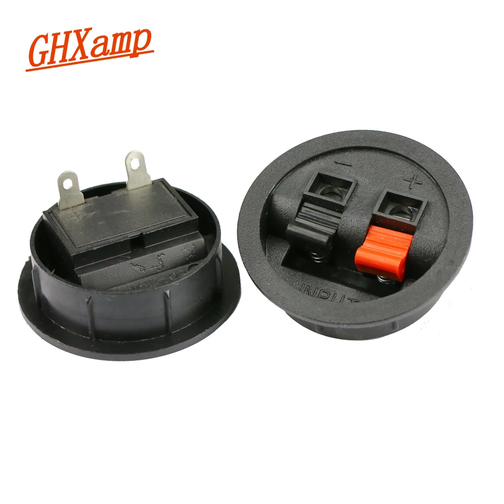 GHXAMP Amplifier Speaker Terminal Block Thickening Junction Box Connector 2019 2 Way Terminal Speaker Seat 2PCS