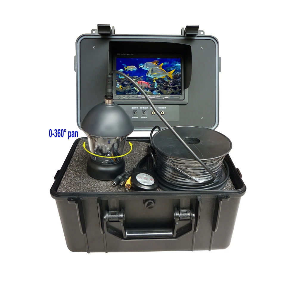 

20m Cable Underwater Fishing Camera 360 Degree 7" LCD Rotating CCD 600TVL Fish Finder