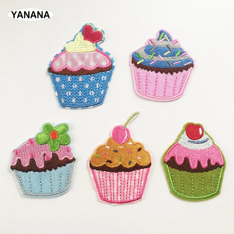 

Ice cream Dessert garment accessories clothing pants decorative decals patch Embroidery Sticker Badges