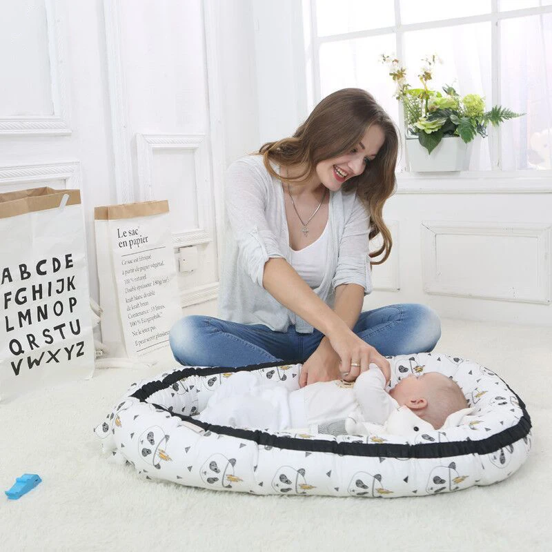 Baby Nest Bed Crib Portable Isolation Newborn Bionic Crib Travel Bed Infant Kids Cotton Cradle with Bumper SLEEP POD