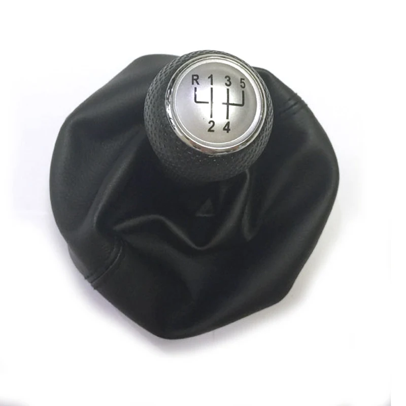 5 and 6 Speed Car Gear Lever Stick Shift Knob With PU Leather Boot Red Line for Volkswagen Golf 3 MK3 LUPO POLO Short type 12mm