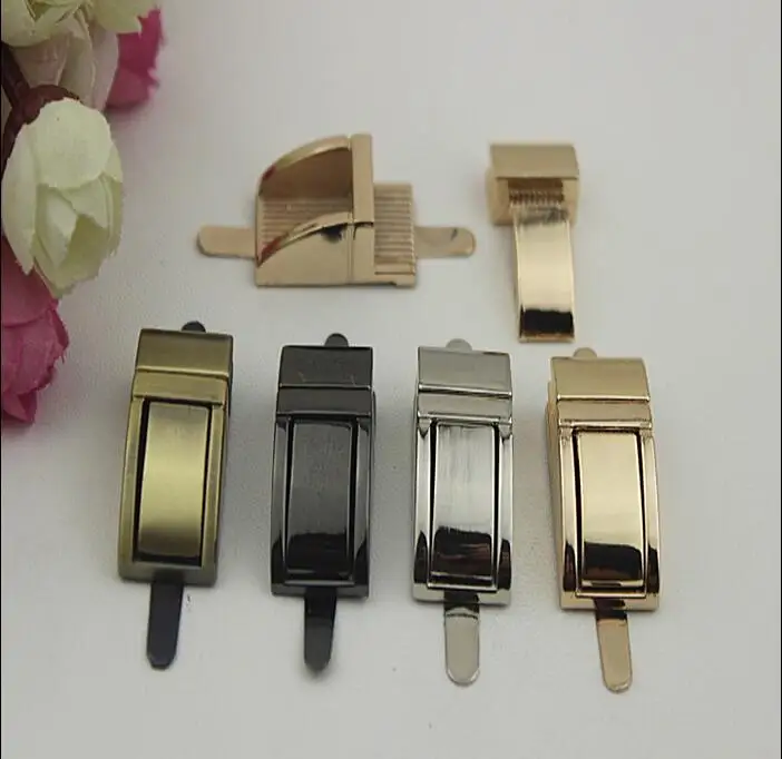 

(6 PCS/lot) 4 color plating high-grade leather handbags arch bridge switch lock decorative accessories