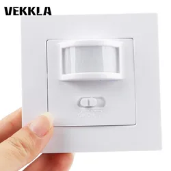 1Pc AC110-240V PIR Infrared Motion Sensor Light Body Detector Wall Lamp Bulb Switch ON OFF 300W Infrared motion sensor set IP20