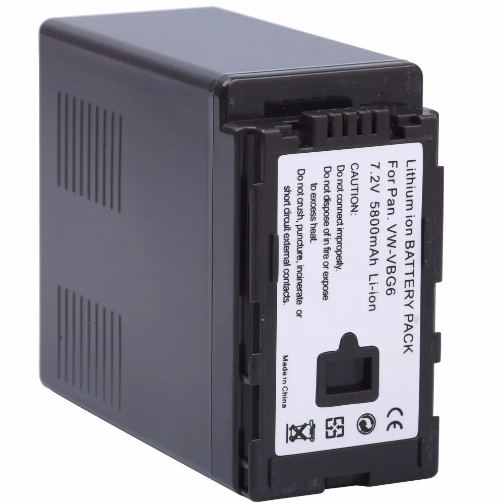 Panasonic パナソニック VW-VBG6-K　バッテリーパック Amazon | WELLSKY AG-BPS581 VW-VBG6-K VW-VBG6 2個 互換バッテリー