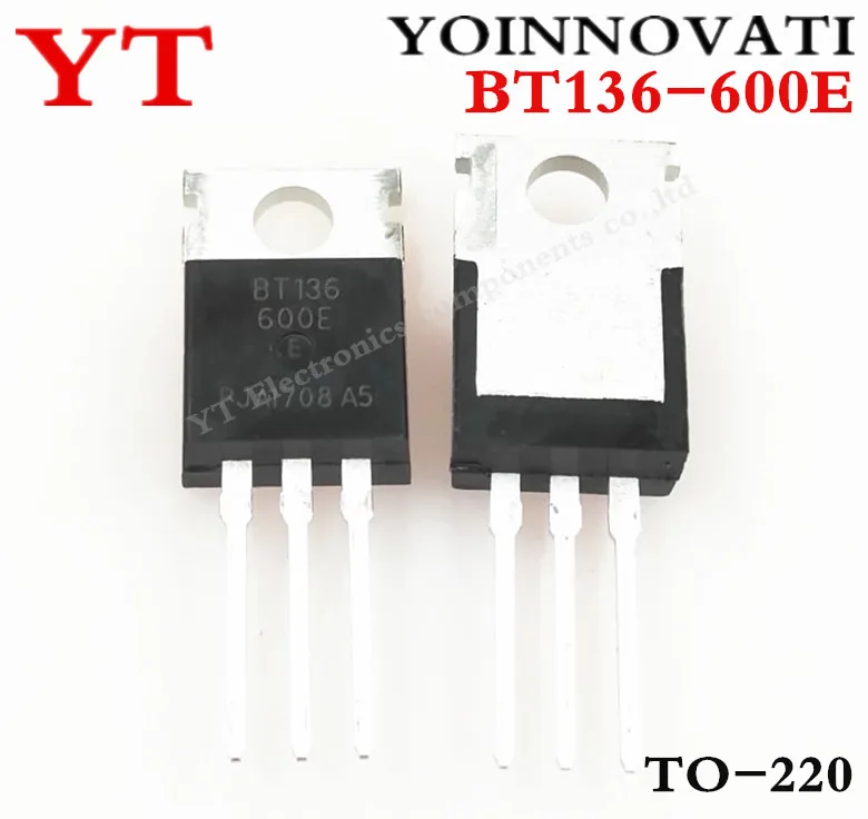 10PCS BT136-600E TRIAC SENS GATE 600V 4A TO220AB Best quality