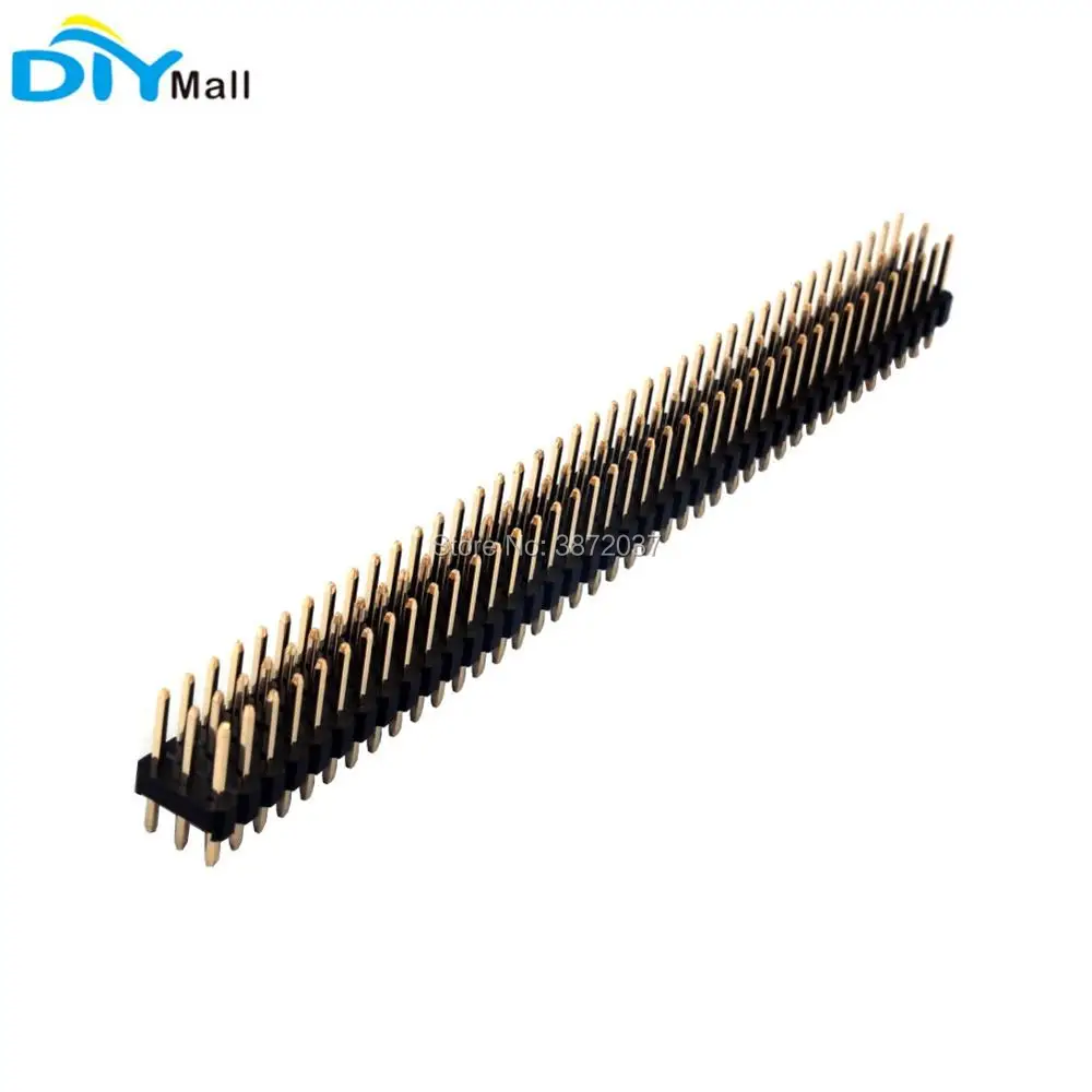 5 pz/lotto 2.54 millimetri 40 Spille Tripla Fila Dritto Maschio Spille Striscia Dell'intestazione per Arduino