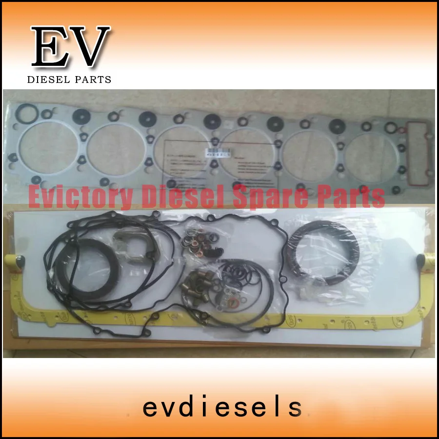 Full gasket kit for 6HE1 6HE1T  6HE1-TC cylinder head gasket set (include head gasket,crankshaft oil seal valve oil seal)