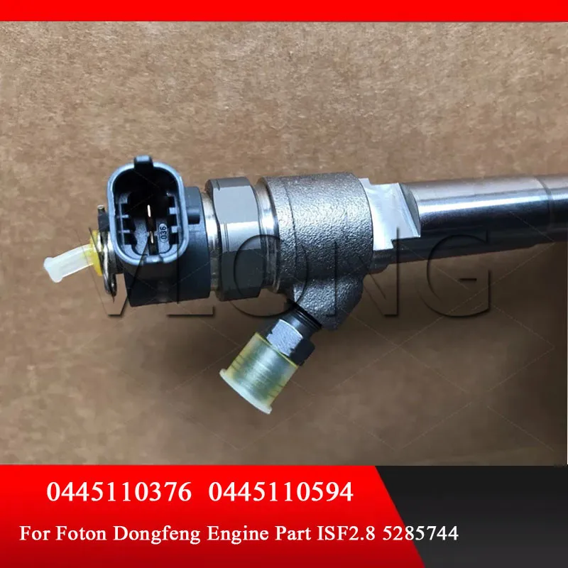 New 0445110376 0445110594 Diesel Pump Injection Replacement Fuel Injector 5285744 5309291 for Cummins ISF 2.8 FOTON JAC