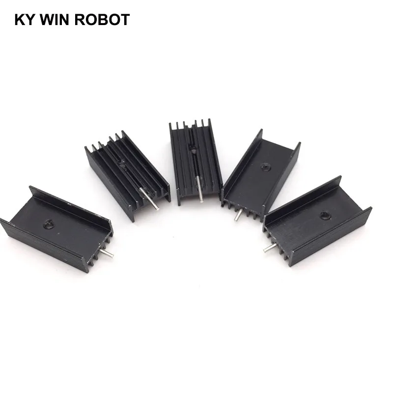 5 pcs  Aluminium TO-220 Heatsink TO 220 Heat Sink Transistor Radiator TO220 Cooler Cooling 30*15*10MM With Pin