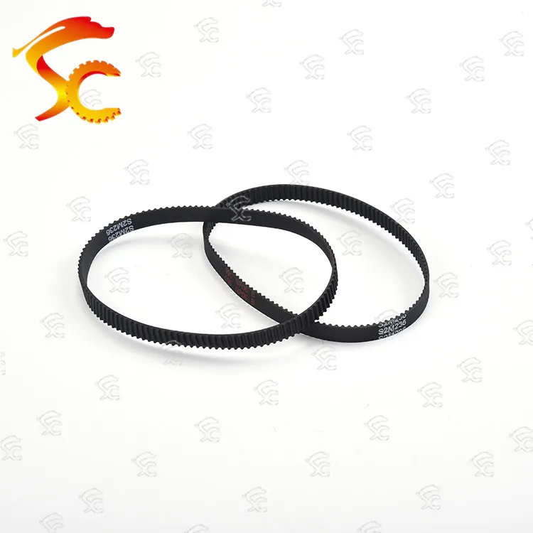 2pcs 3D printer S2M closed loop rubber length 234mm/236mm/250mm/264mm/276mm/284mm belt width 3mm/6mm/9mm/10mm/12mm Timing belt