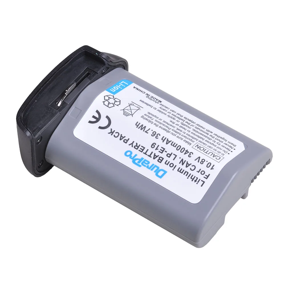 Durapro 3400mAH LP-E19 LP E19 Battery for Canon EOS 1D ,1D MARK II , III ,IV ,1DS MARK III ,1DX ,1DX MARK II Camera