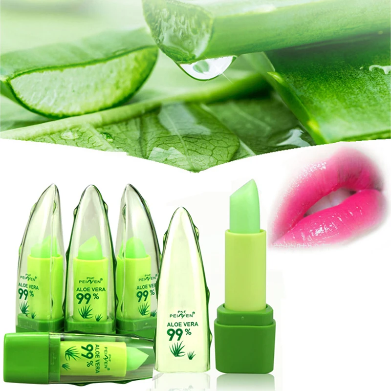 99% ALOE VERA Moistourizing Lips Batom Jelly Lipstick Long Lasting  Temperature Change Color Lipstick Makeup - AliExpress 66