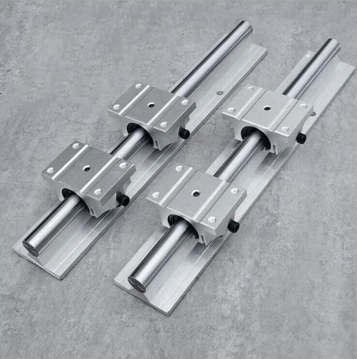 2pcs TBR20 L-900mm support rail linear guide + 4pcs TBR20UU linear bearing blocks for CNC router parts