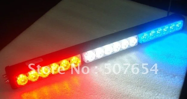 

20inch Bright 18W Car Led strobe warning light,Led emergency bar light,work light with 2 brackets,waterproof