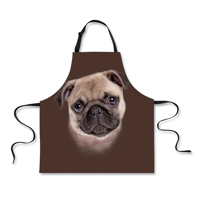 High quality 3D printing Zoo cute animal pattern home leisure fashion kitchen supplies aprons