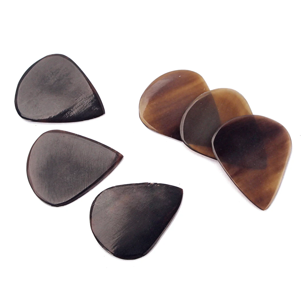 10 PCS Guitar Picks HandMade Horn Accessory Stringed Instruments for Bass Mandollin Banjo Guitar Accessories