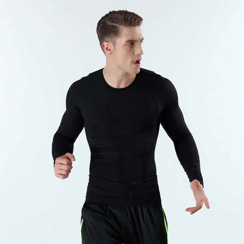 Men Shapers Ultra Sweat Thermal Muscle Shirt Neoprene Belly Slim Sheath Female Corset Abdomen Belt Shapewear Zip Tops Vest NY097