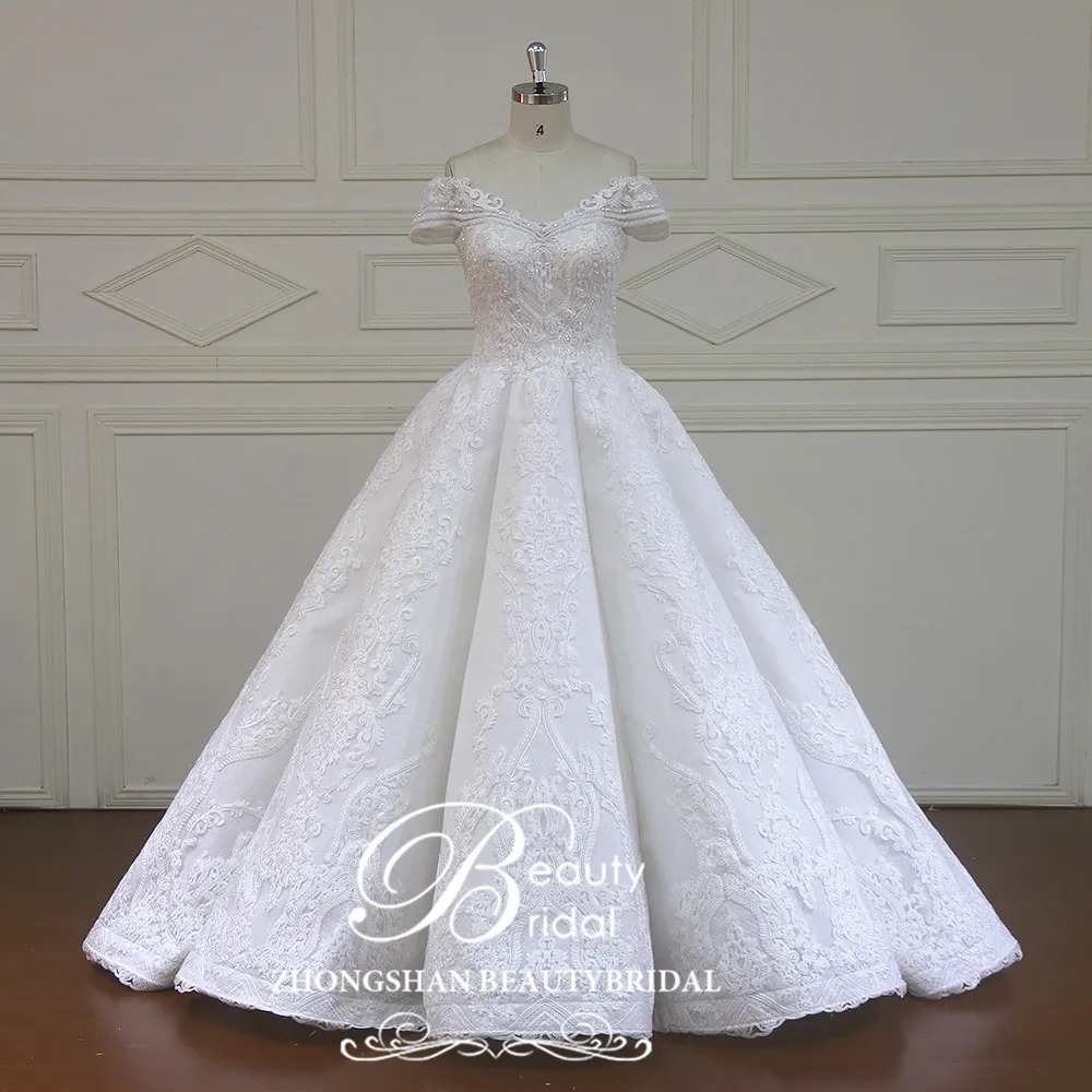 

Custom Made Ball Gown Wedding Dresses Sweetheart Off The Shoulder Bridal Gowns Vestido De Novias Wedding Dress SUN7007