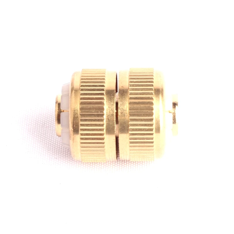 

6pcs 1/2 Inch Brass Quick Coupling Connector Garden Hose Repair Connector Copper Double Connector