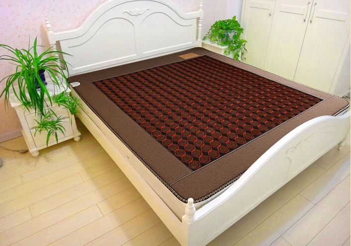 

2020 Free Shipping Tourmaline Bed Mattress Heating Health Mattress Far Infrared Thermal bed cover mattress eye cover 1.2*1.9M