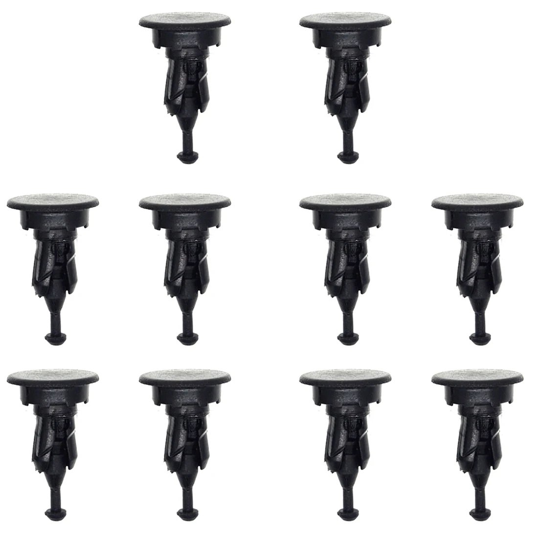 10X Brand New Black Nylon Fender Cowl Panel Push-Type Retainer Rivet Clips 91508-SR3-000 For Honda Civic CR-V Odyssey Legend