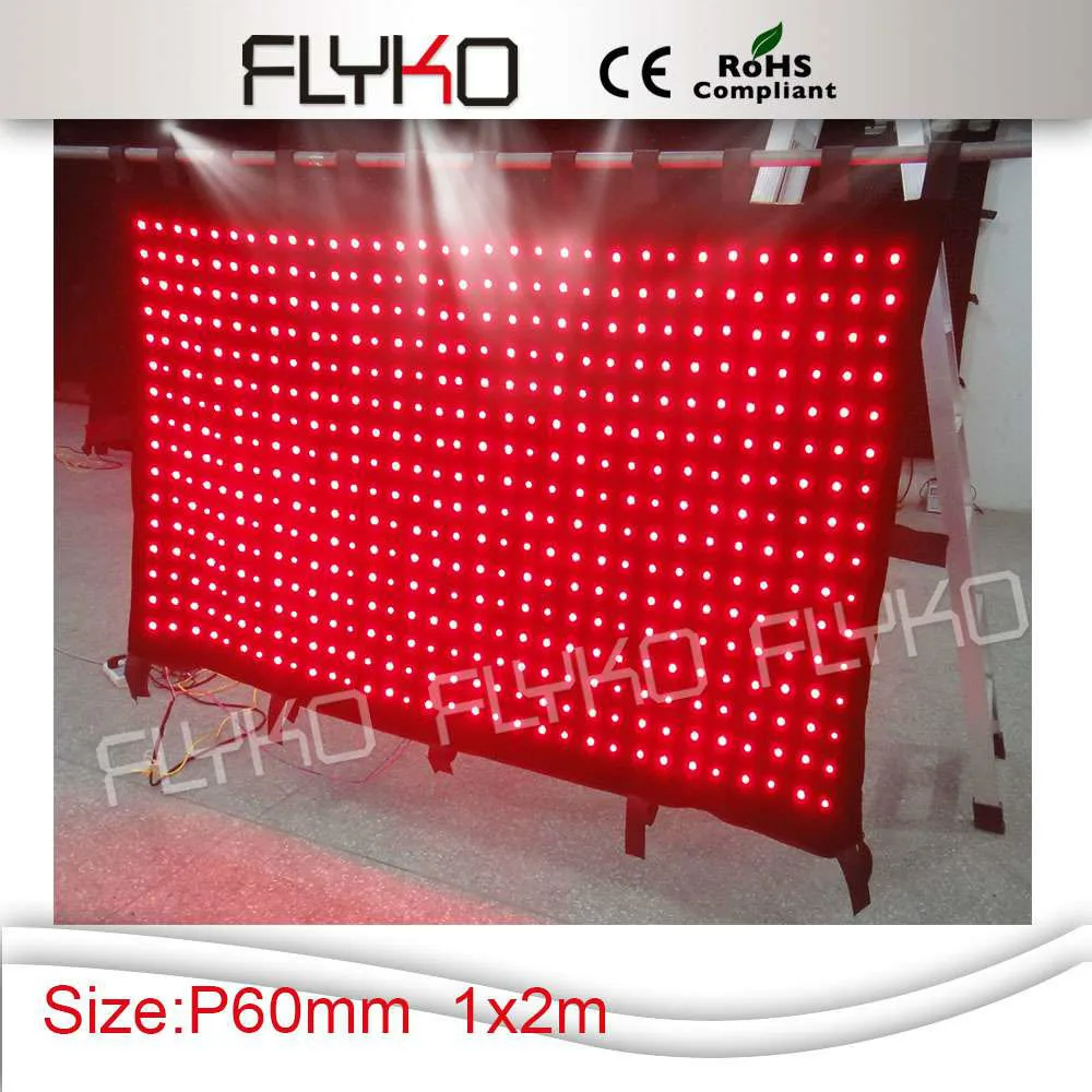 

DJ Wediing Backdrop LED Video Curtain 100% High Quality Velvet controller+DIY Program