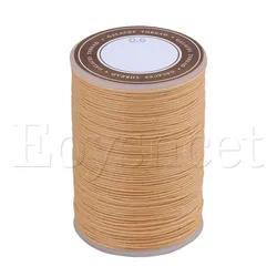 0.6mm Dia 95m Beige Ramie Waxed Cord Wax Thread Linen for Crafts Sewing