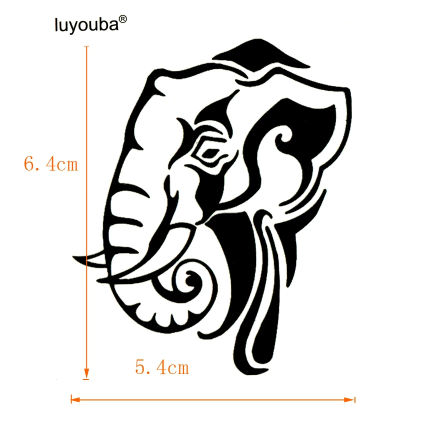 Elephant Waterproof Temporary Tattoos Sticker Body Art Animals Tattoo Sleeves  Tatoo Men Faux Tatouage  Tatuaje Temporal