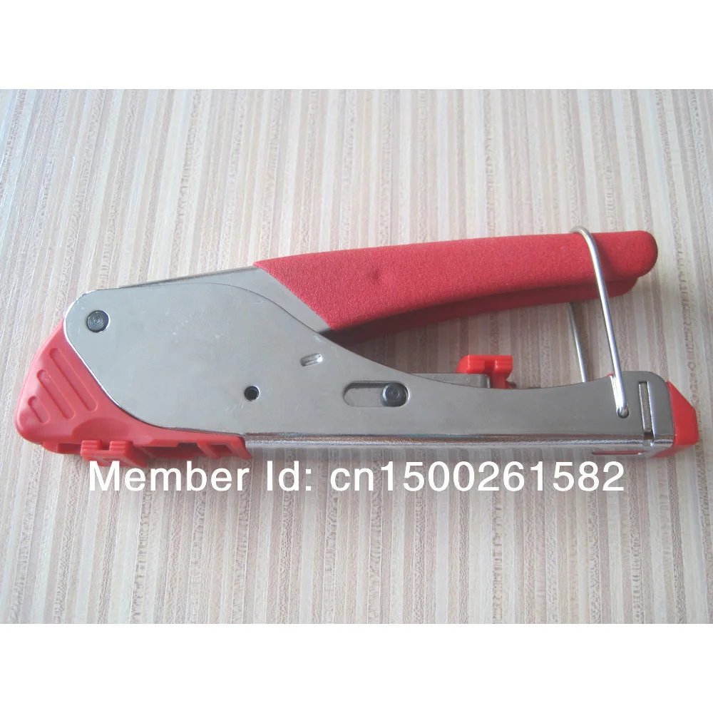 LS-H518E compression crimping tool for coaxial cable RG59 RG6 F connector with two exchangeable compression head