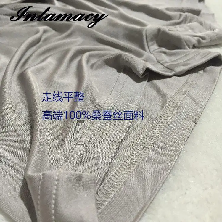 High-end Men\'s Pants 100% real Silk boxers,Men\'s Export Four line Silk Knitted Shorts Pants