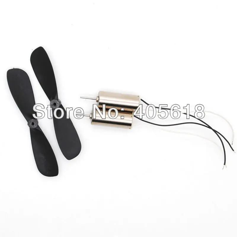 2set 716 7x16mm Magnetic Micro Coreless Motor + Propeller DC 4.2V 55000RPM coreless aeromodelling motor high speed