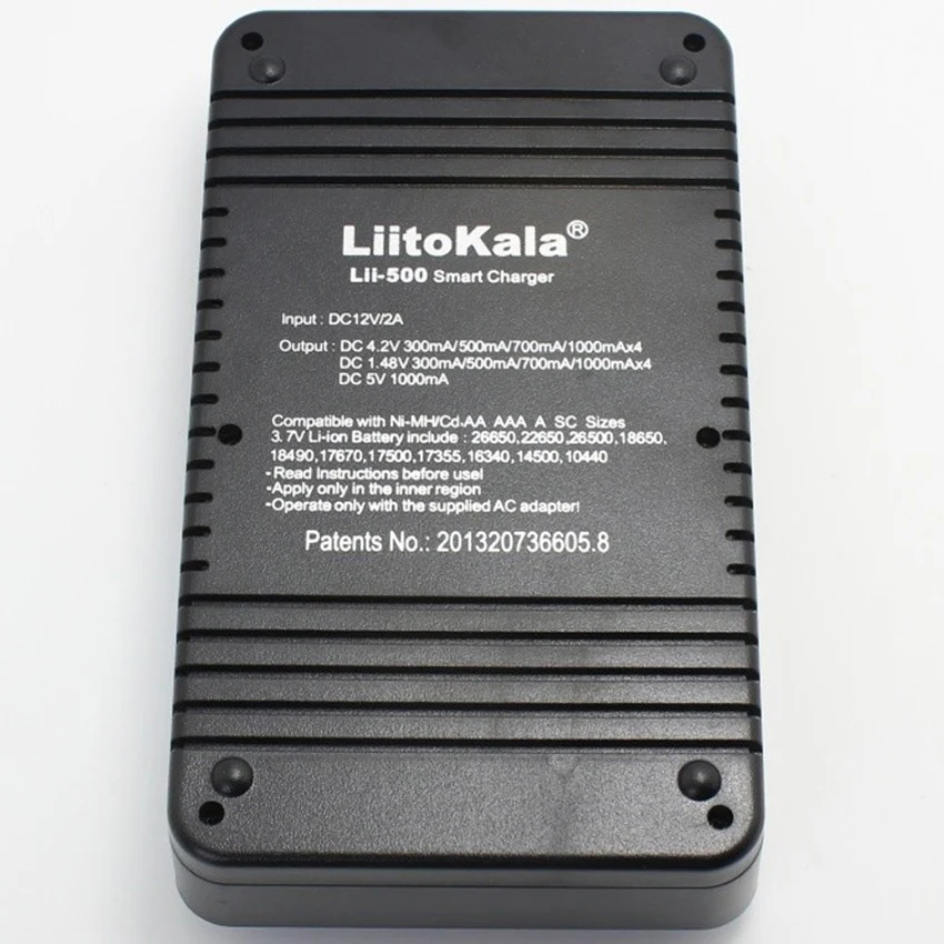 LiitoKala Lii-500 Multifunction 3.7V 18650 18350 1.2V AA AAA Battery Capacity Test, USB 5V Output, Large LCD Display