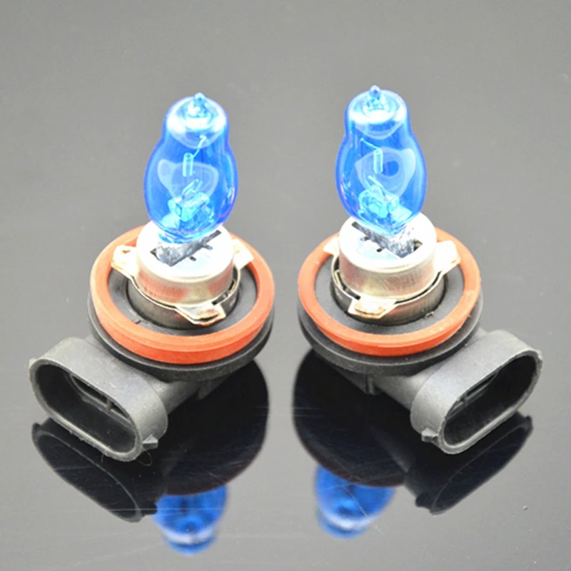 2PCS 12V H11 100W 6000K XENON WHITE HIGH LOW BEAM FOG LIGHT HEADLIGHT HALOGEN BULB Free Shipping