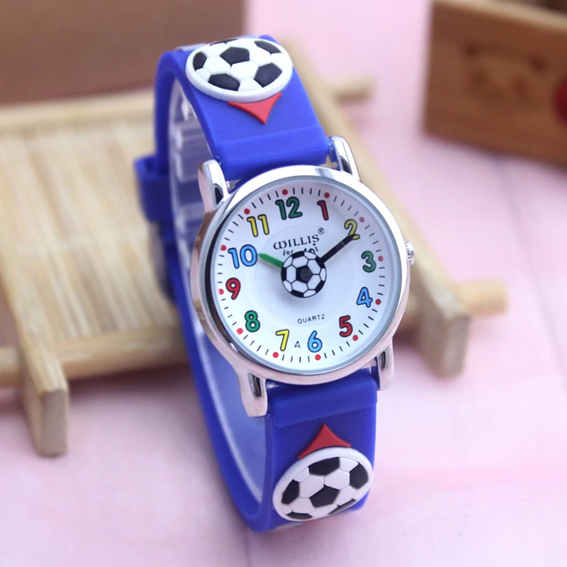 2024 kinderen jongens cartoon quartz horloges kinderen studenten 3D voetbal anime sporthorloges voor verjaardagscadeautjes relogio feminino