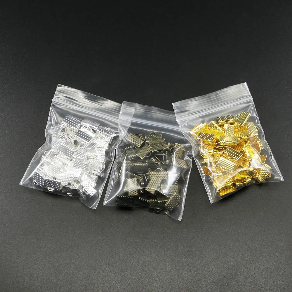 50pcs Cord Crimp End Beads Buckle Tips Clasp cord flat cover clasps For Jewelry Making Findings Diy Necklace Bracelet Connectors image 4