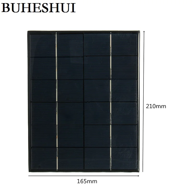 

BUHESHUI 5.2Watt 6V Solar Cell Polycrystalline Solar Panel Solar Module Charger System For Battery 210*165mm 10pcs/lot