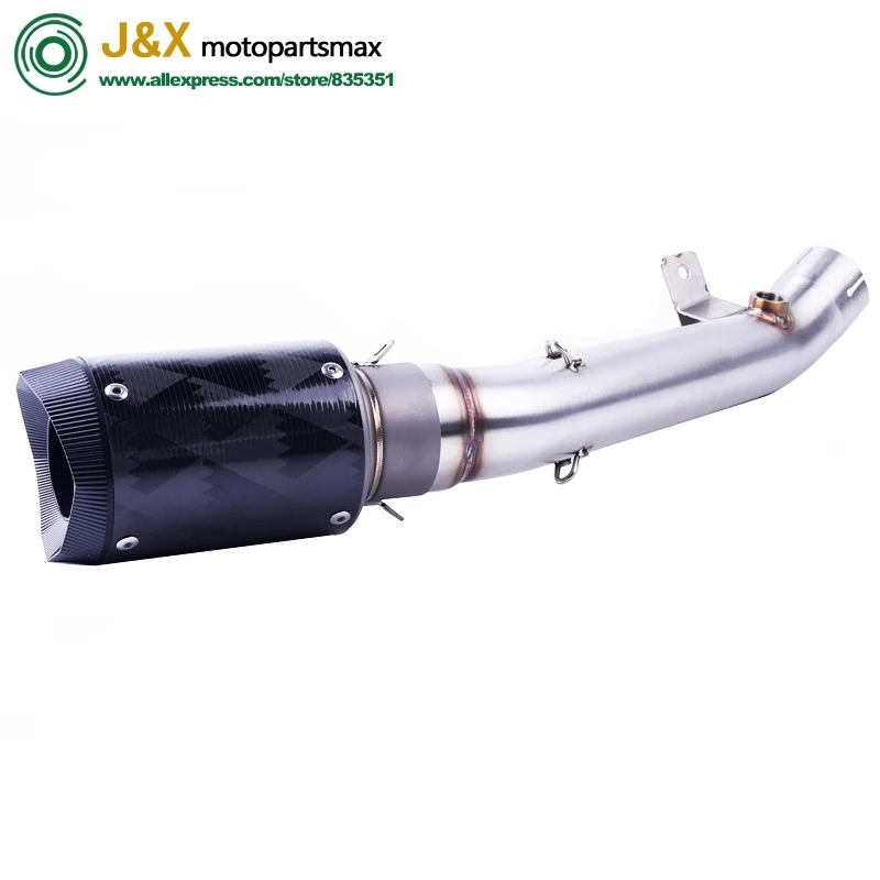 ZX-10R ZX10R MOTORCYCLE EXHAUST MIDDLE PIPE MUFFLER FULL SYSTEM FOR KAWASAKI ZX10R 2017