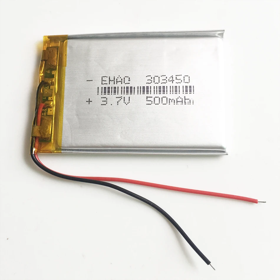 10 szt. Akumulator litowo-polimerowy LiPo 3,7 V 500 mAh 303450 Inteligentny zegarek GPS Vedio Game DVD Bluetooth