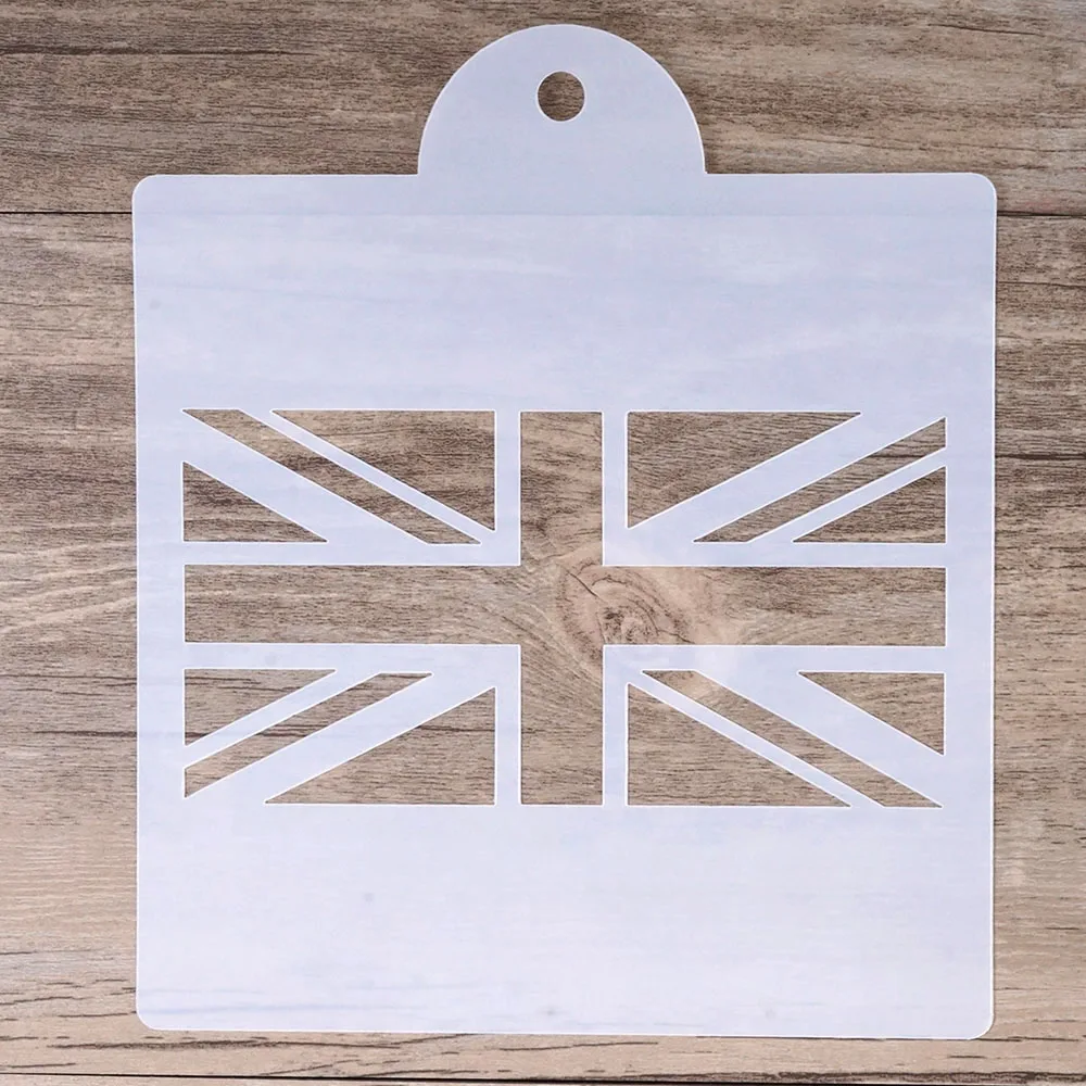 15 cm DIY Craft Layering The Union Flag Stencil For Wall Painting Scrapbooking Stamping Album Decorative Embossing Paper Cards