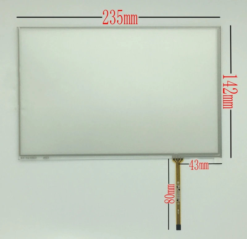 

235*142 New 10.1 inch 10.2 inch 4 line industrial resistance touch screen B101EVN07.0 at102tn03 N101ICG-L21 LCD panel