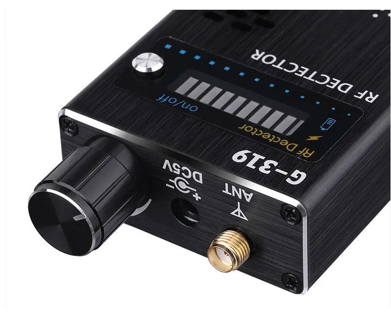 G319ポータブル1mhz-8000mhzワイヤレスメーターカウンターアンチミニカメラスキャナーrf信号検出器ファインダーwifiファインダー