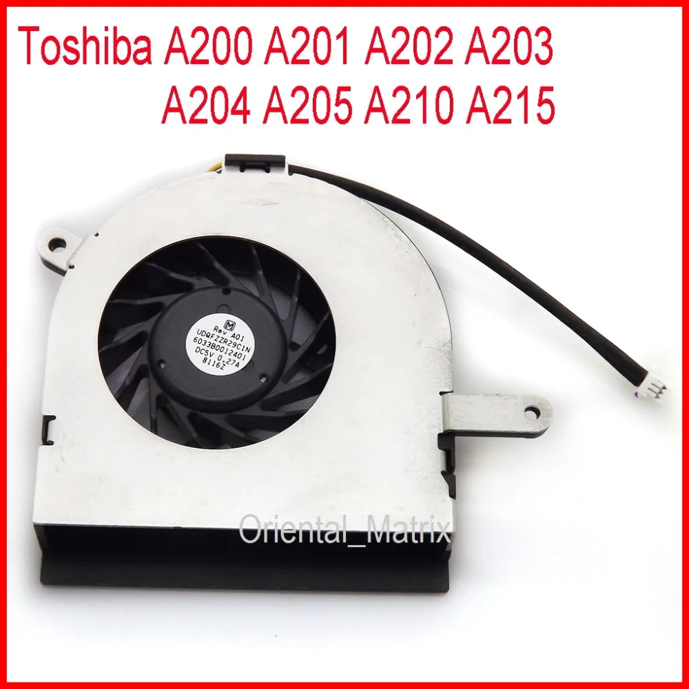 New UDQFZZR29C1N DC5V 0.27A Cooler Fan Replacement For Toshiba A200 A201 A202 A203 A204 A205 A210 A215 CPU Cooler Fan