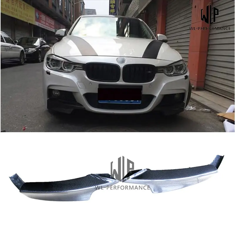 F30 F35 MT Front Bumper Side Splitters Car Styling Fit For BMW 3 Series F30 F35 MT Car body kit 12-UP