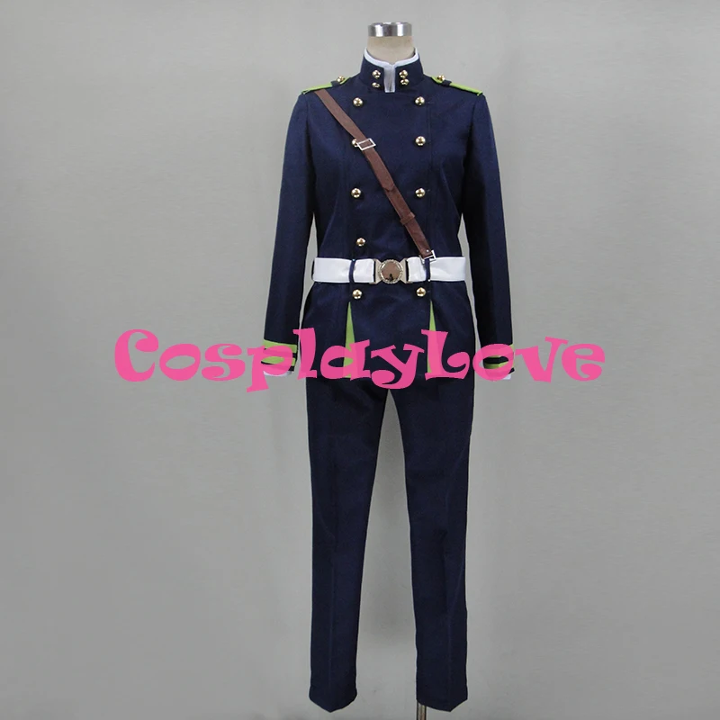 Newest Custom Made Japanese Anime Seraph of the end : Vampire Reign Yuichiro Hyakuya Cosplay Costume Men's Uniform Halloween