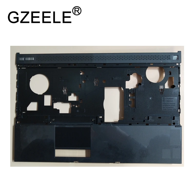 GZEELE New For DELL Precision M4800 Laptop Palmrest without Touchpad Assembly upper case keyboard bezel