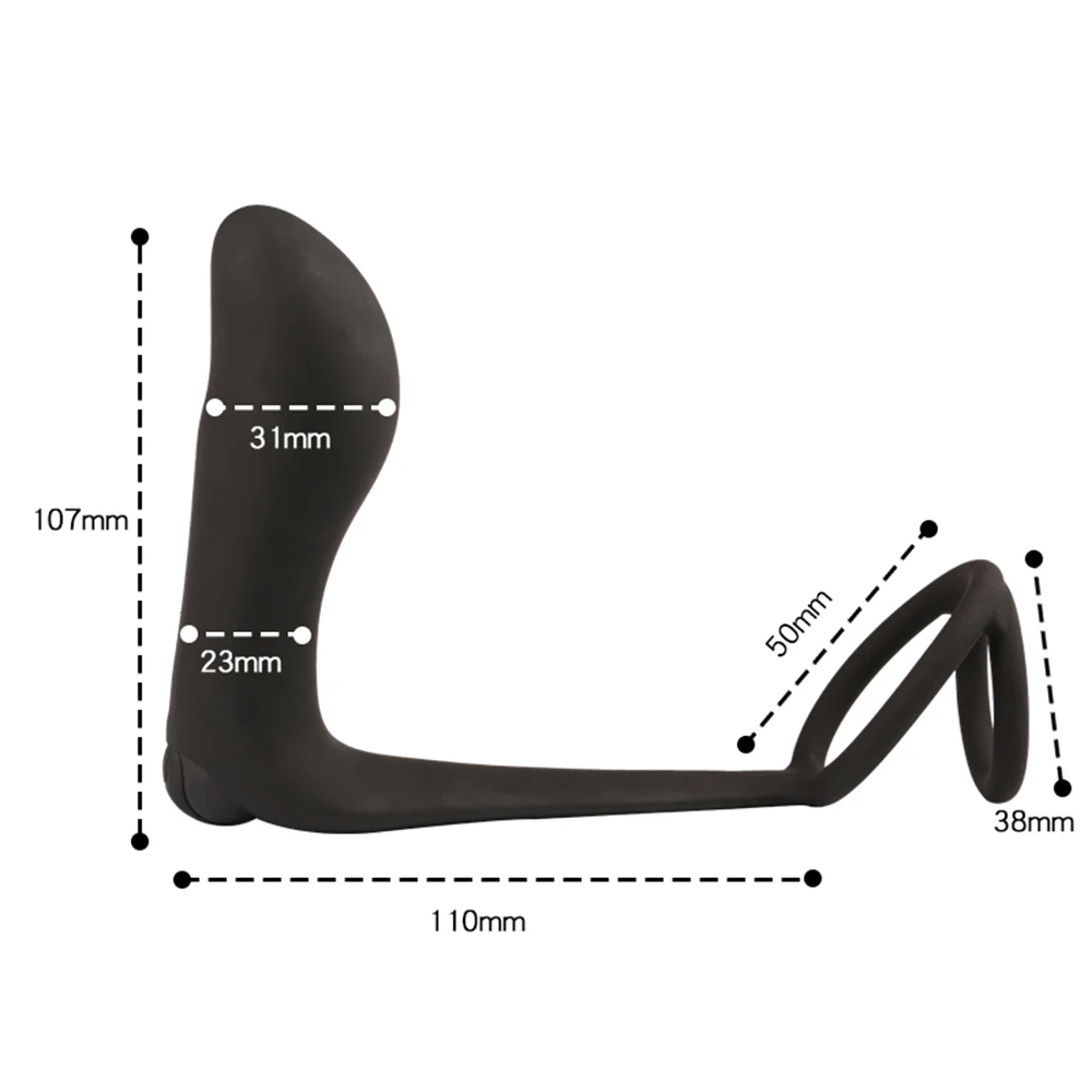 Silicone Male Prostate Massager Vibrating Butt Plug Anal Vibrator Masturbator G Spot Stimulator Adult Toys Anal Sex Toys for Man