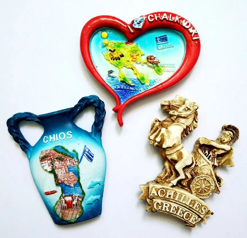 

Магнит на холодильник ручной работы, греческая мифология, воины, 3D, дорожный сувенир, наклейки на холодильник, украшение для дома