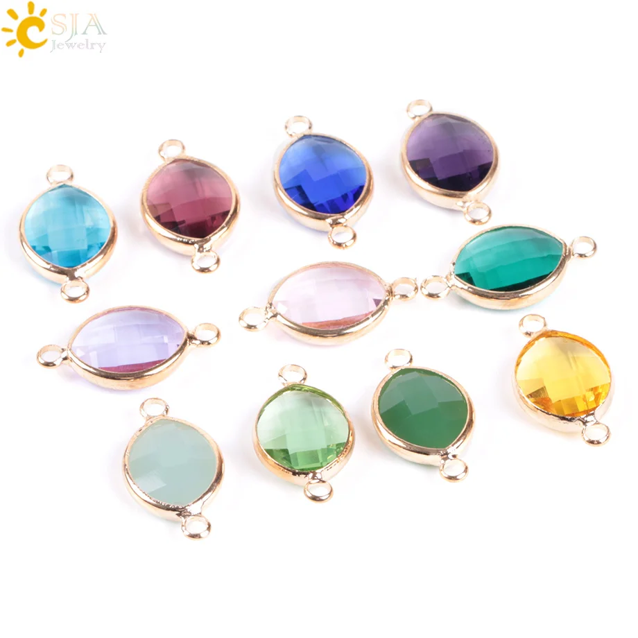 CSJA หลายสีน้ำ Drop Shaped ลูกปัดแก้วสำหรับผู้หญิง DIY Handmade สร้อยคอต่างหูสร้อยข้อมือ 10pcs E893