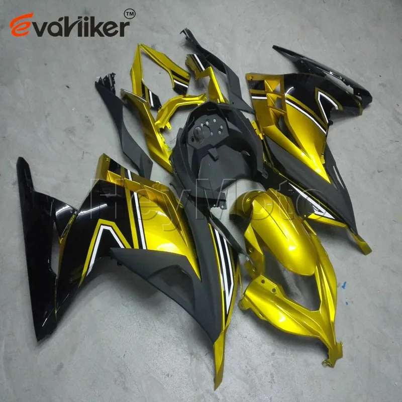 

motorcycle fairings for ZX300R EX300 2013 2014 gold ZX300R EX300 13 14 Injection mold ABS plastic panels kit H3